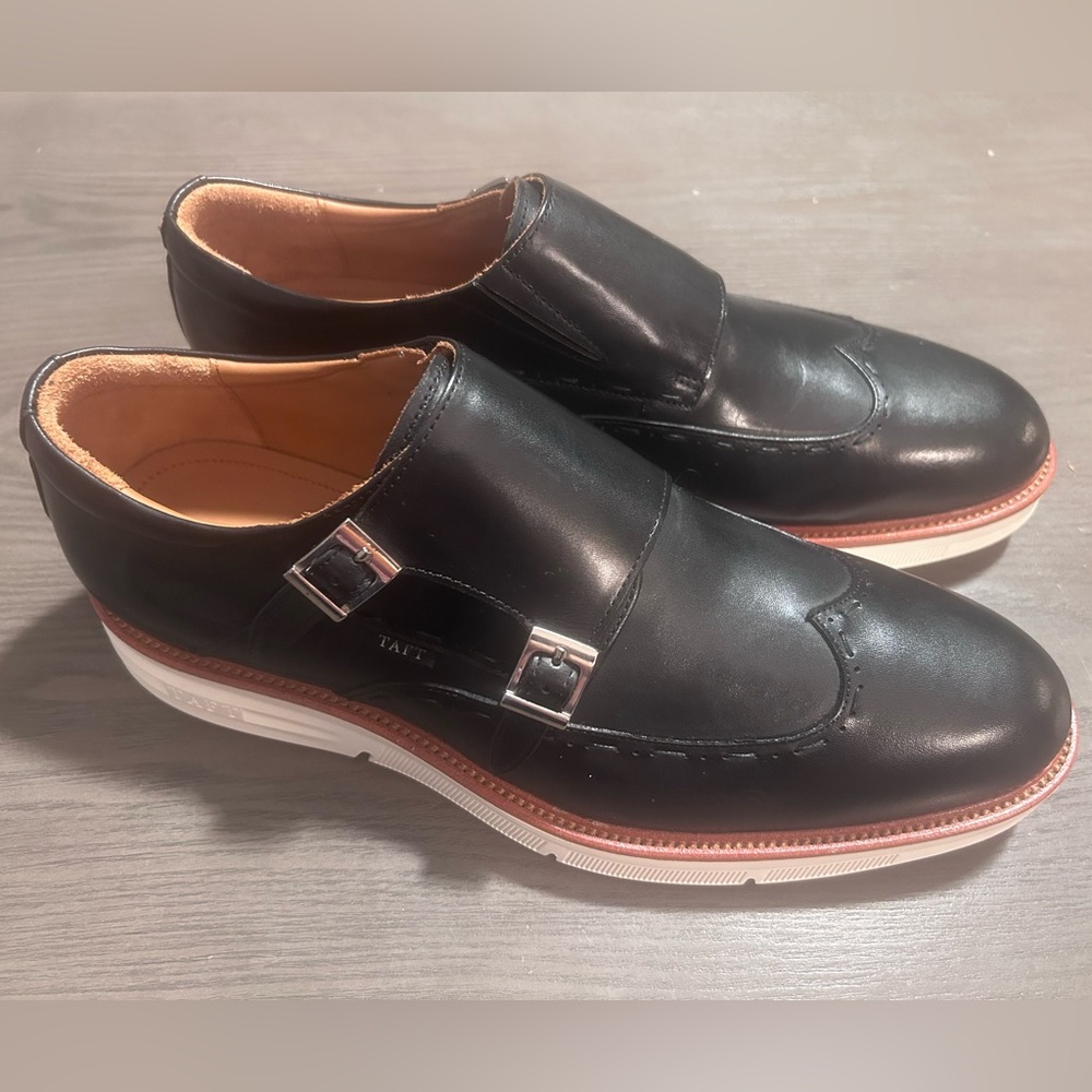 Taft Model 105 Black Double Monk Strap